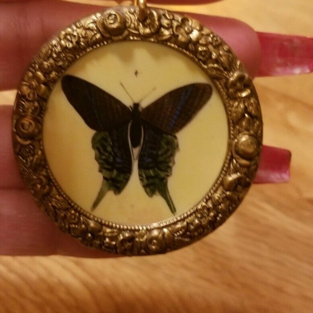 Anthropologie Butterfly Necklace